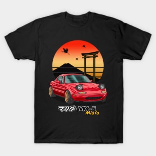 Red MX5 Miata JDM Legend T-Shirt